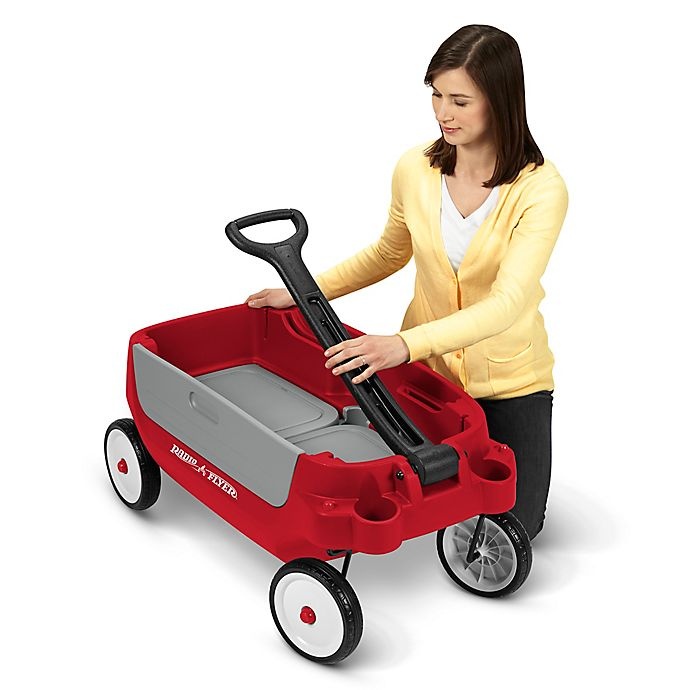 slide 8 of 10, Radio Flyer Deluxe 3-in-1 Grandstand Wagon with Canopy, 1 ct