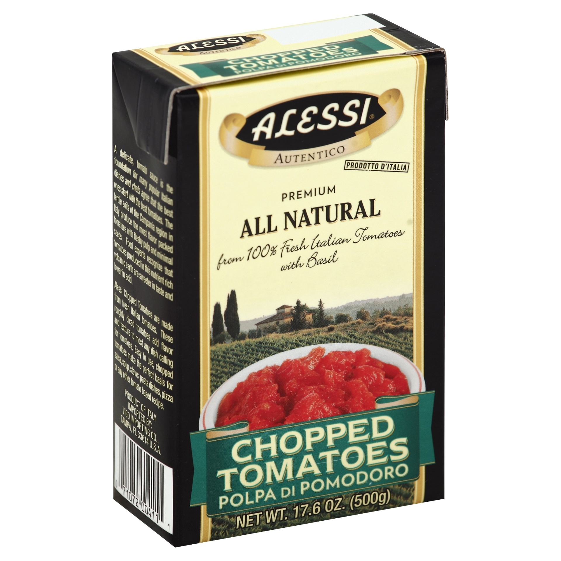 slide 1 of 1, Alessi Chopped Tomatoes, 17.6 oz