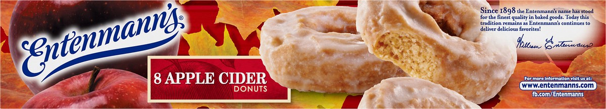 slide 2 of 9, Entenmann's Apple Cider Donuts, 8 count, Donuts, 16 oz Box, 8 ct