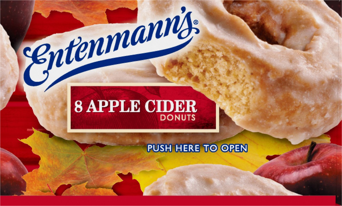 slide 8 of 9, Entenmann's Apple Cider Donuts, 8 count, Donuts, 16 oz Box, 8 ct