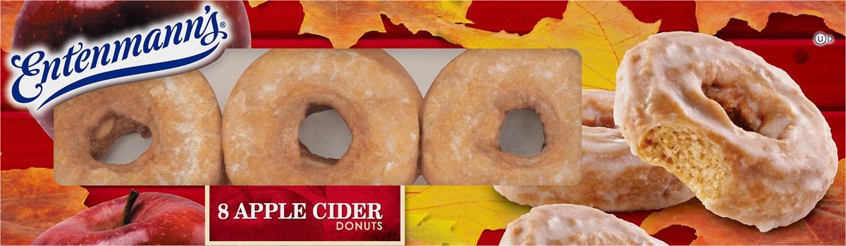 slide 6 of 9, Entenmann's Apple Cider Donuts, 8 count, Donuts, 16 oz Box, 8 ct