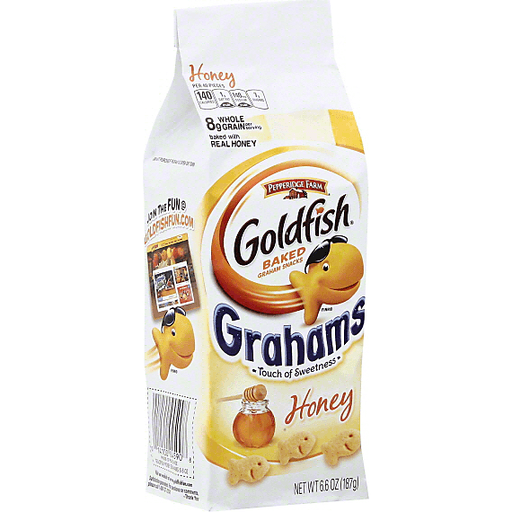 slide 2 of 3, Pepperidge Farm Goldfish Baked With Whole Grain Honey Graham Crackers, 6.6 oz