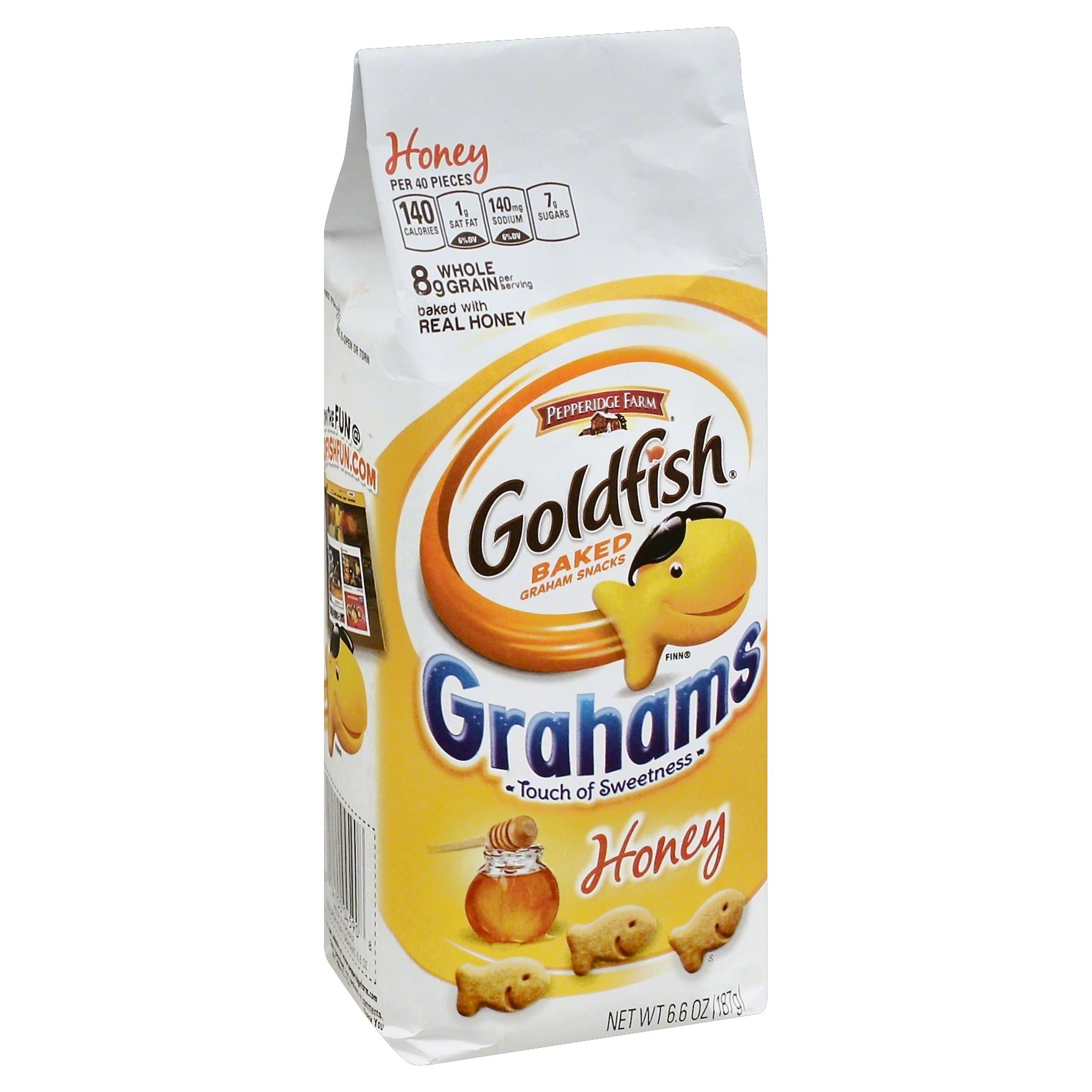 slide 1 of 3, Pepperidge Farm Goldfish Baked With Whole Grain Honey Graham Crackers, 6.6 oz