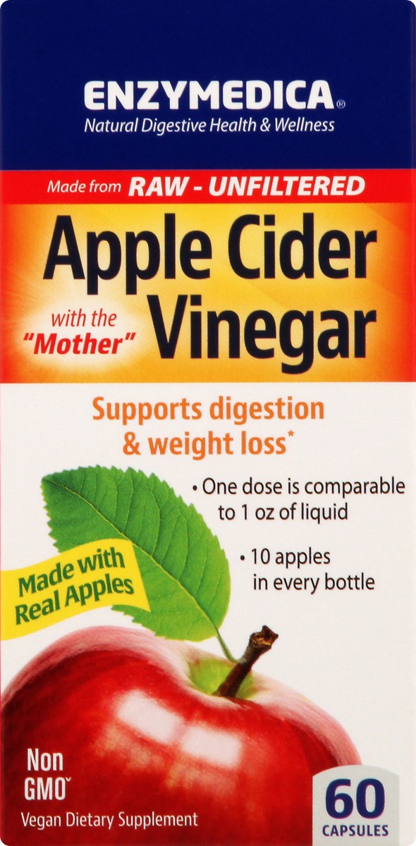 slide 1 of 12, Enzymedica Apple Cider Vinegar 60 ea, 60 ct