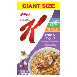 Kellogg''s Special K Breakfast Cereal, Family Breakfast, Fiber Cereal, Giant Size, Fruit and Yogurt, 22oz Box (1 Box)
