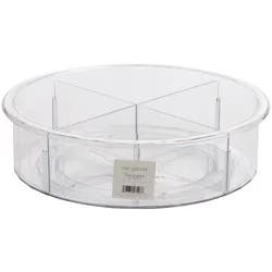 Destination Holiday Lazy Susan with Dividers - Clear