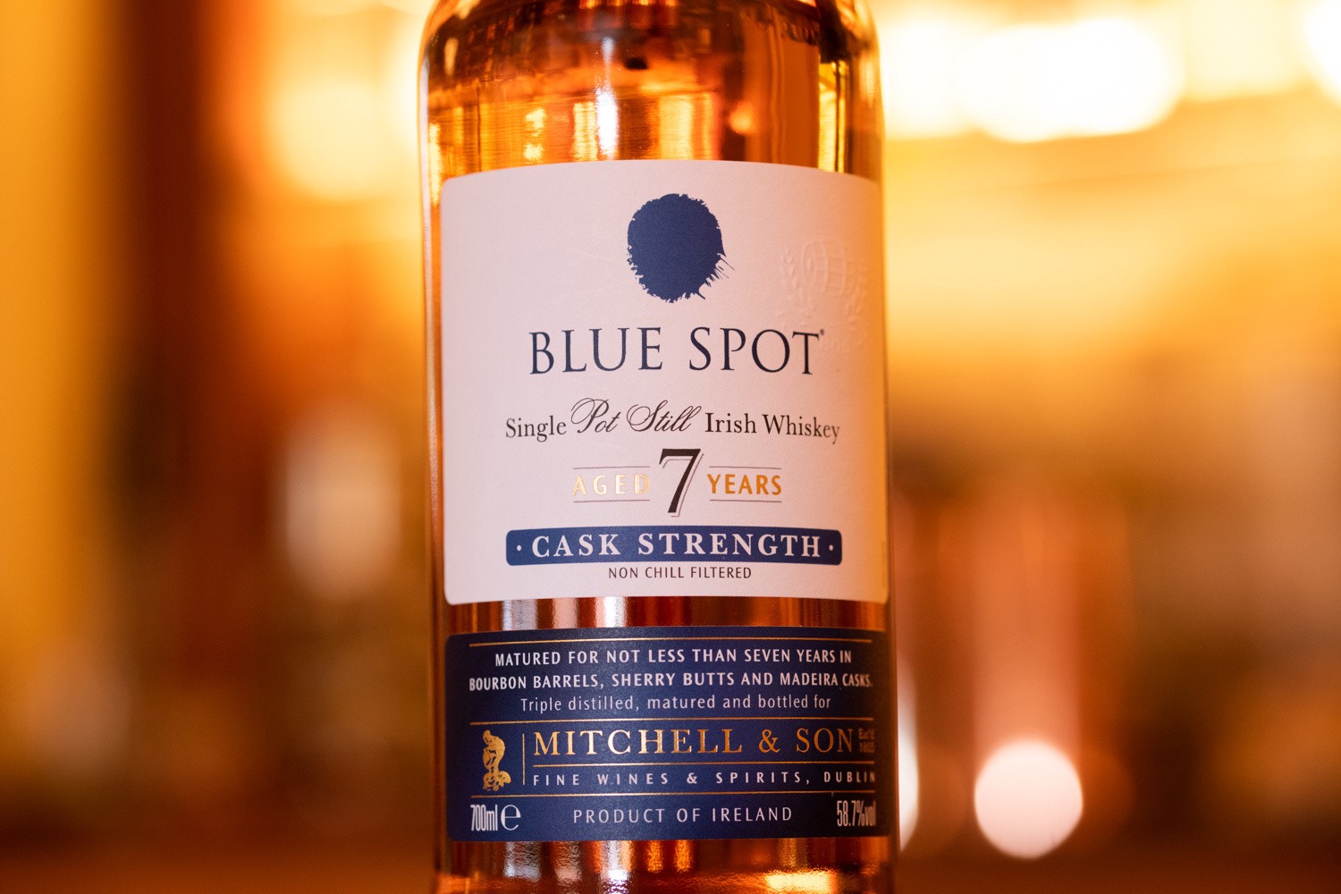 slide 3 of 7, Spot Irish Whiskey Blue Spot Irish Single Pot Still Whiskey 750mL, 117.4 Proof, 750 ml