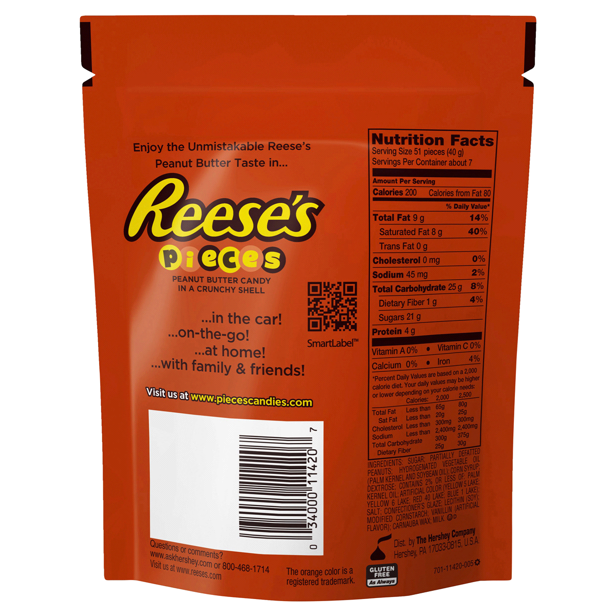 slide 5 of 8, Reese's Pieces Peanut Butter Candy, 10.5 oz