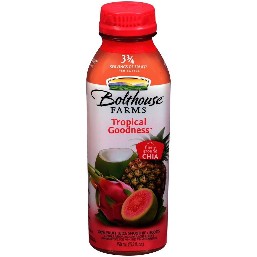 slide 1 of 1, Bolthouse Farms Tropical Goodness 100% Fruit Juice Smoothie - 15.2 fl oz, 15.2 fl oz