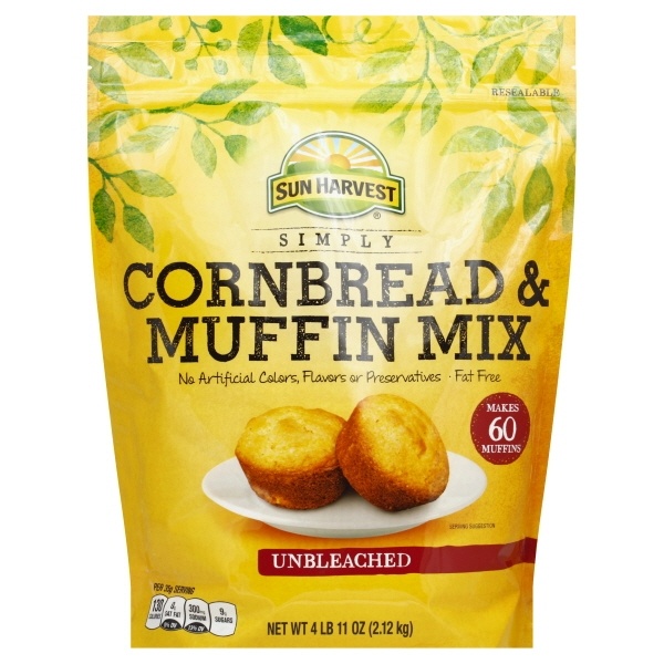 slide 1 of 1, Sun Harvest Corn Bread & Muffin Mix, 75 oz