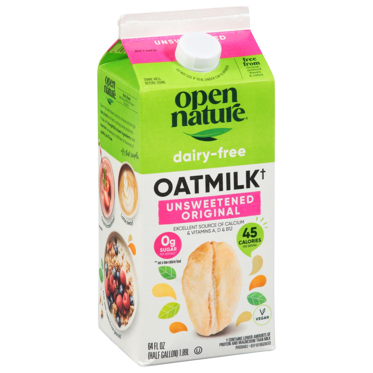 slide 13 of 13, Opn Nat Original Unsweetened Oatmilk 64 Fz - 64 FZ, 64 fl oz