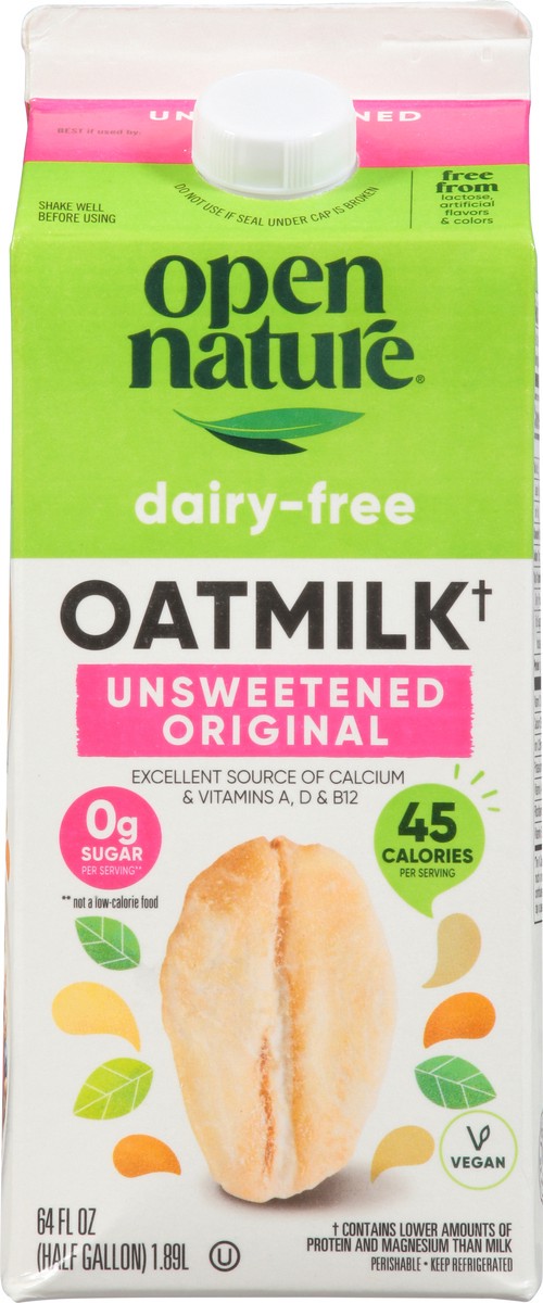 slide 8 of 13, Opn Nat Original Unsweetened Oatmilk 64 Fz - 64 FZ, 64 fl oz