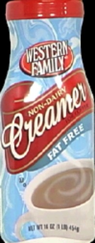 slide 1 of 1, Western Family Non Dairy Creamer Fat Free, 16 oz