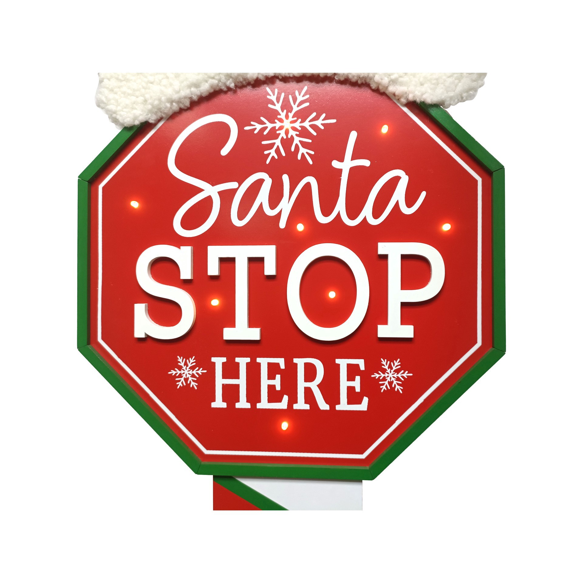 slide 4 of 4, 3.9ft. Santa Sign Door Greeter By Ashland, 3.9 ft