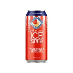 Sparkling ICE Caffeine Watermelon Lemonade 16oz Cans