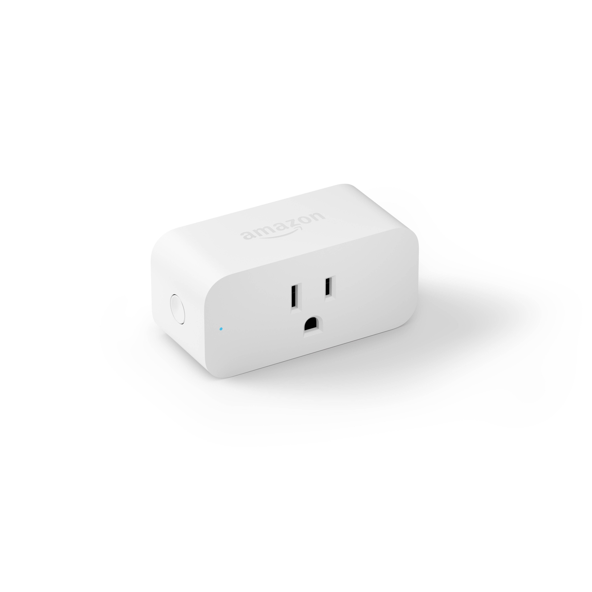 slide 1 of 1, Amazon Echo, Smart Plug For Alexa, White, 0.26