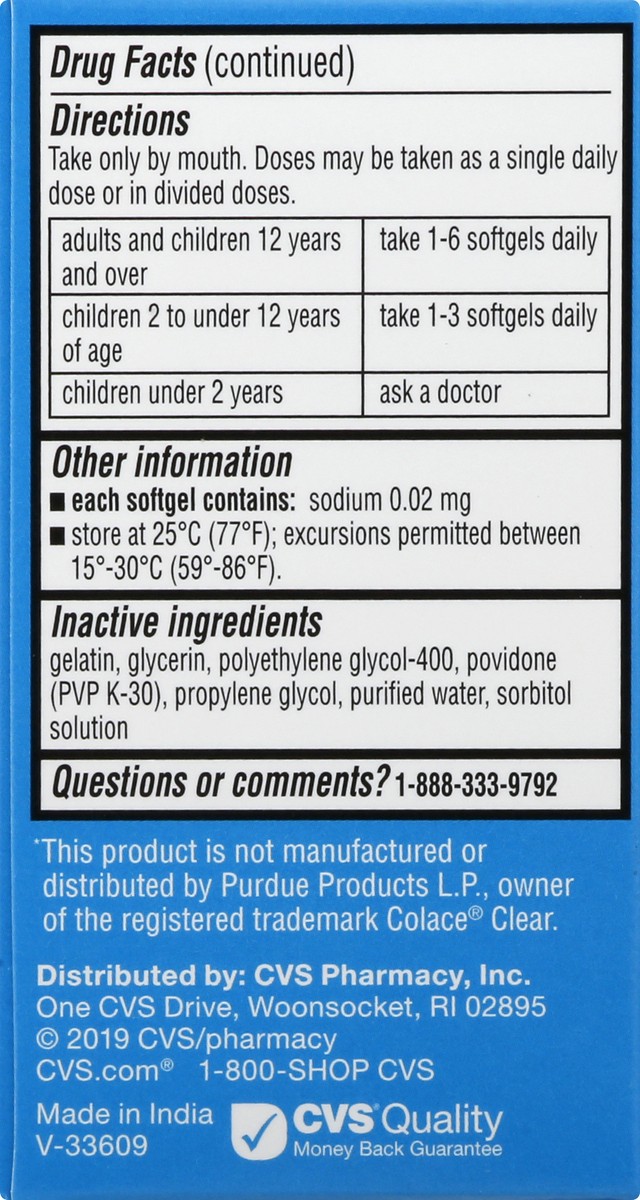 slide 8 of 11, CVS Health Stool Softner 50mg, 1 ct