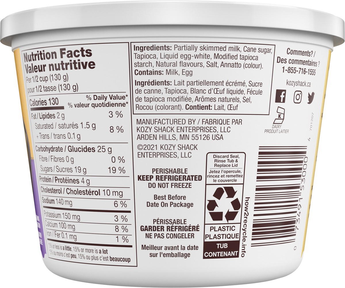 slide 8 of 9, Kozy Shack Tapioca Pudding, Gluten Free Dessert, 22 oz Tub, 22 oz