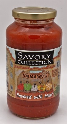 slide 1 of 1, Savory Collection Pasta Sauce With Meat, 24 oz