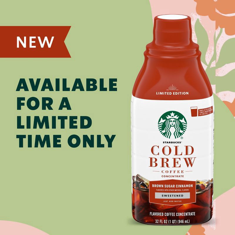 slide 4 of 7, Starbucks - Nestle Cold Brew Brown Sugar Cinnamon LE Bottle Shrink - Hammer Project Nessie 32oz English, 32 fl oz