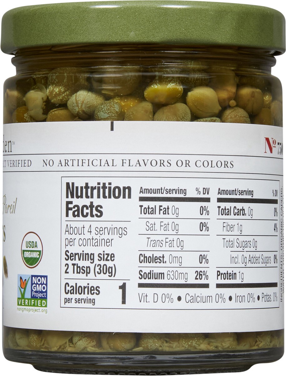 slide 7 of 7, Jeff's Garden Organic Imported Non-Pareil Capers, 6 fl oz, 6 fl oz