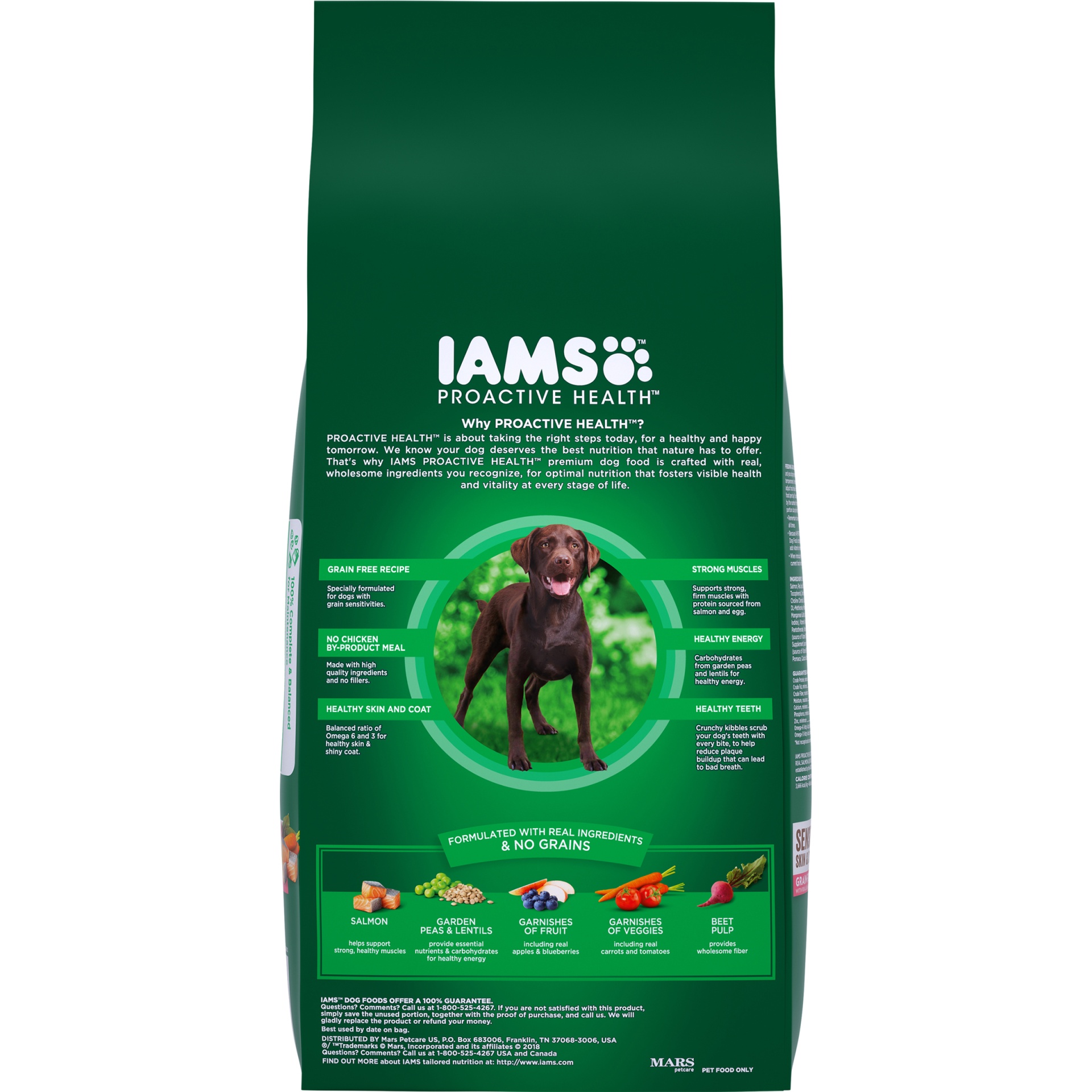 slide 6 of 6, Iams Proactive Health Grain Free Dog Food With Real Salmon And Peas, 4.4 lb
