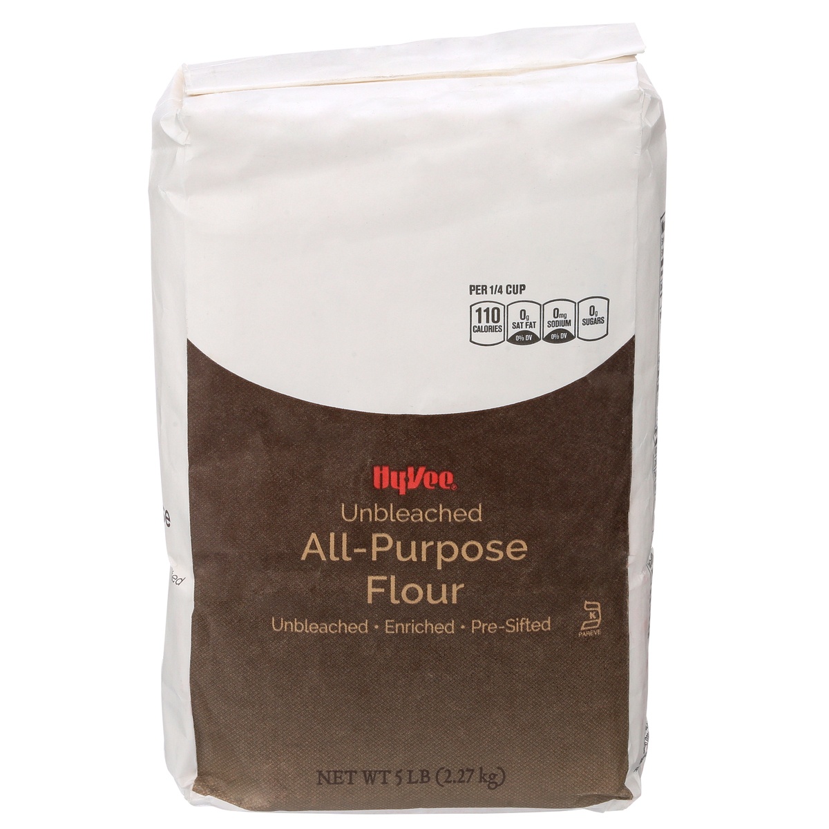 slide 1 of 1, Hy-vee Unbleached Enriched Pre-sifted All-purpose Flour, 5 lb