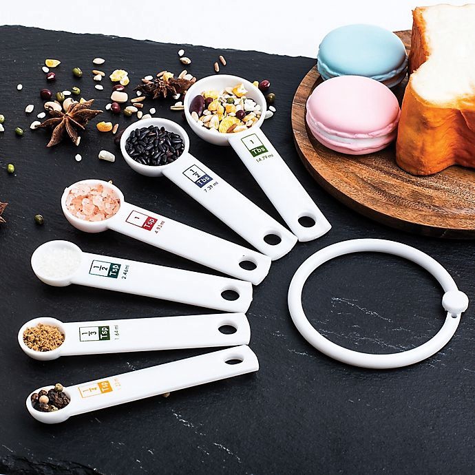 slide 2 of 5, Fox Run Measuring Spoon Set, 6 ct