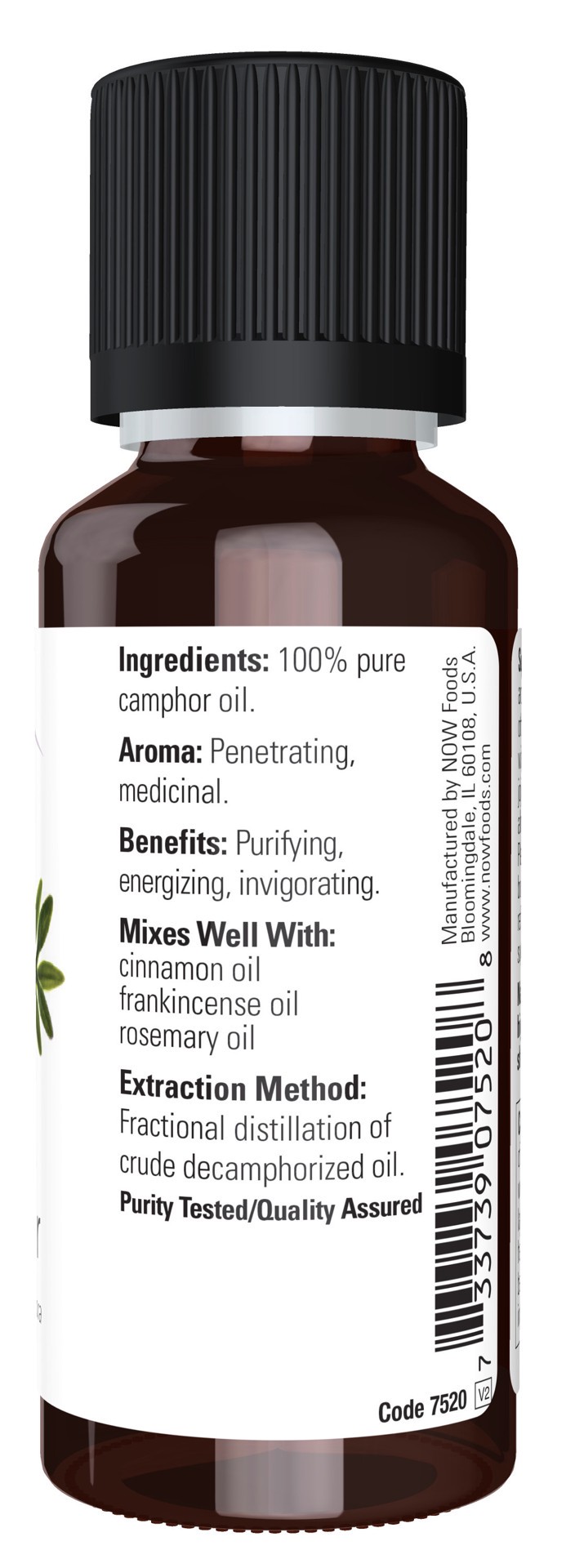 slide 4 of 4, Now Naturals Camphor Oil, 1 oz