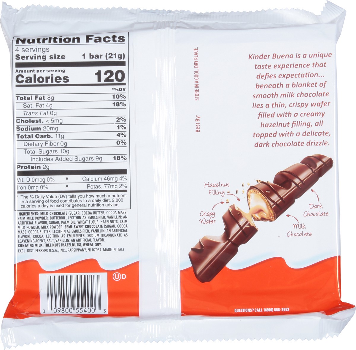 Kinder Bueno Chocolate Bars - Shop Candy at H-E-B