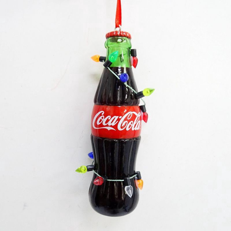 slide 4 of 5, Coca-Cola Coke Bottle With Lights Ornament, 1 Ct, 1 ct