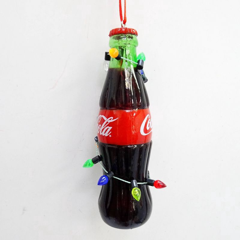 slide 3 of 5, Coca-Cola Coke Bottle With Lights Ornament, 1 Ct, 1 ct