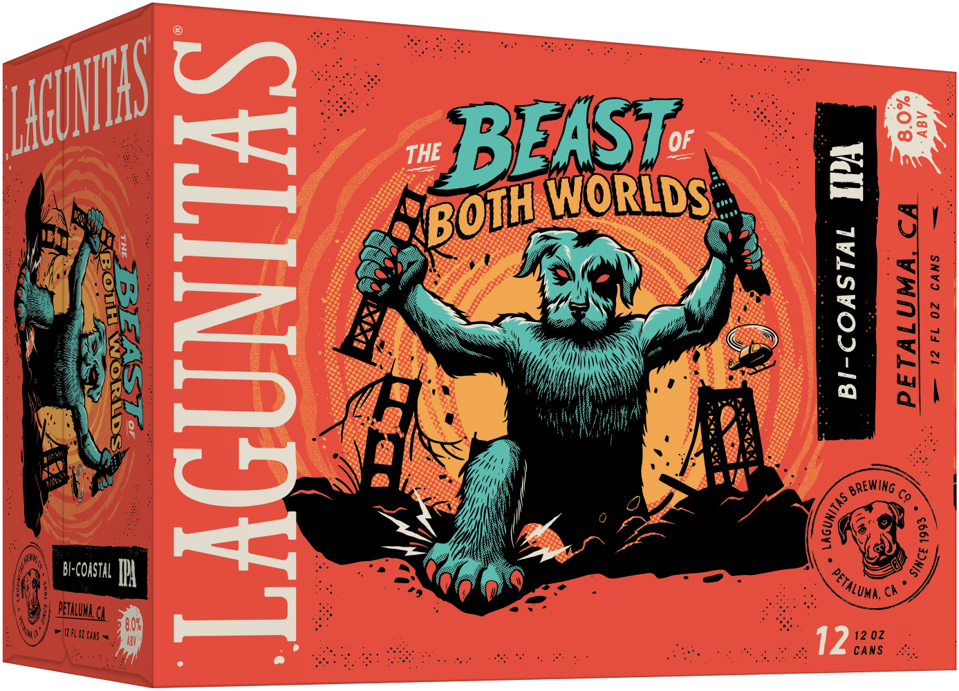 slide 2 of 4, Lagunitas Beast of Both Worlds IPA, 12 Pack, 12 fl. oz. Cans, 12 ct