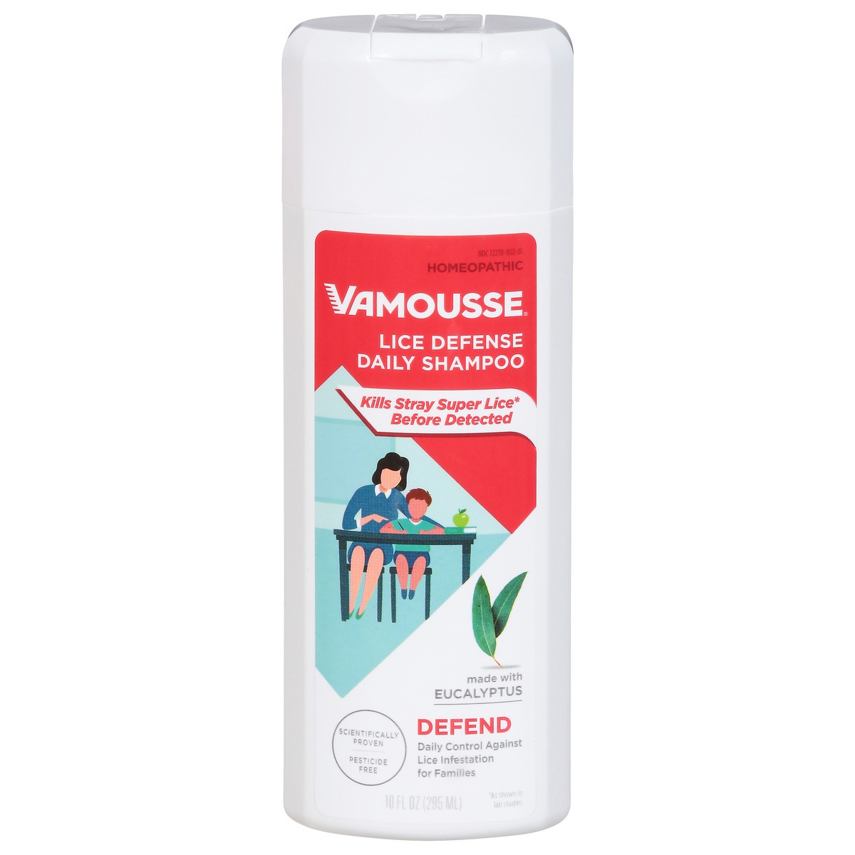 slide 6 of 10, Vamousse Lice Defense Daily Shampoo 10 fl oz, 10 fl oz