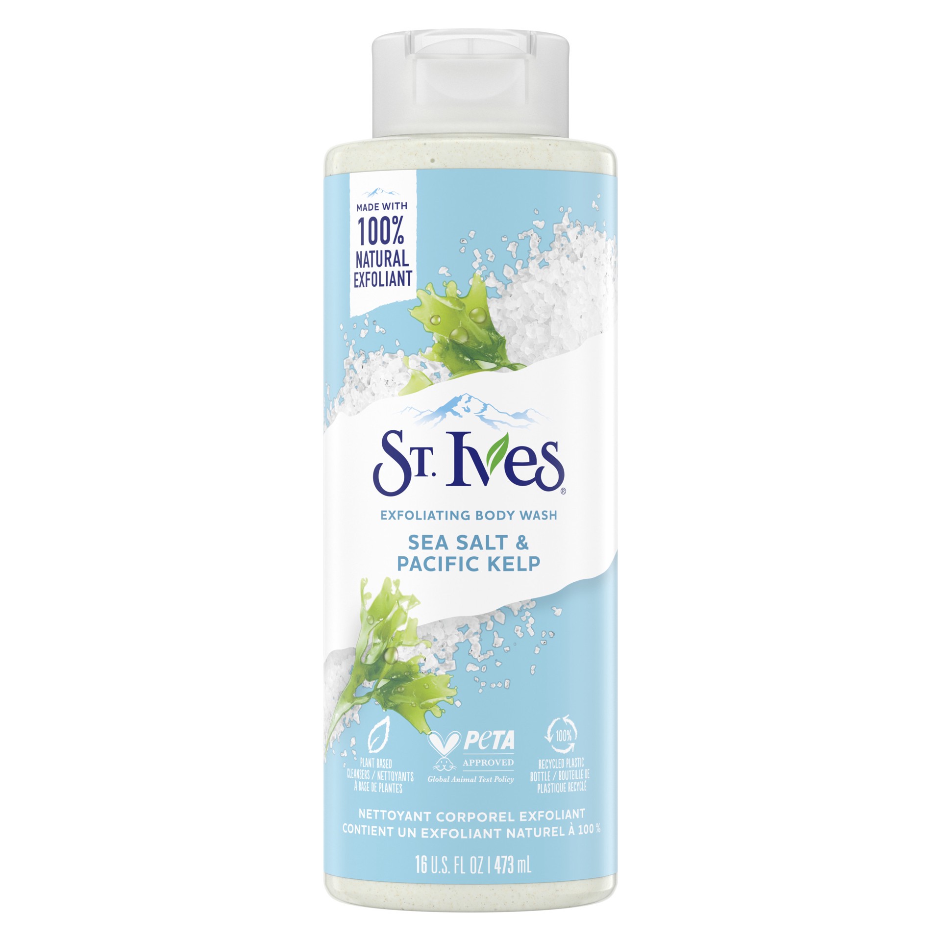 slide 1 of 4, St. Ives Exfoliating Body Wash Sea Salt & Pacific Kelp, 16 oz, 16 oz