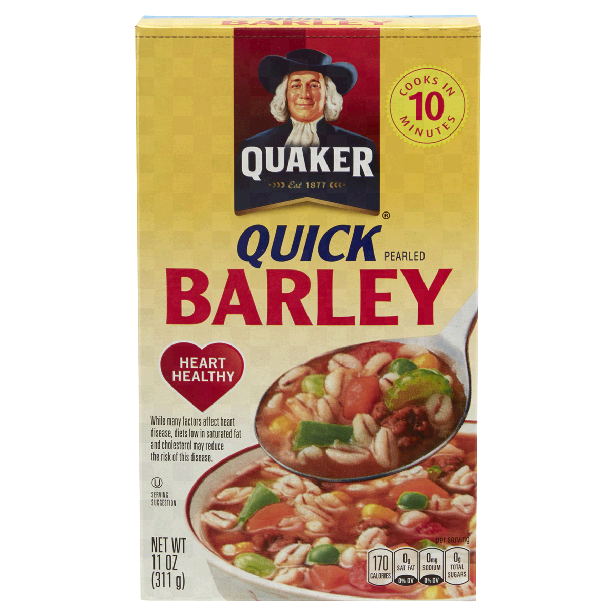 slide 1 of 6, Quaker Quick Pearled Barley Hot Cereal, 11 oz