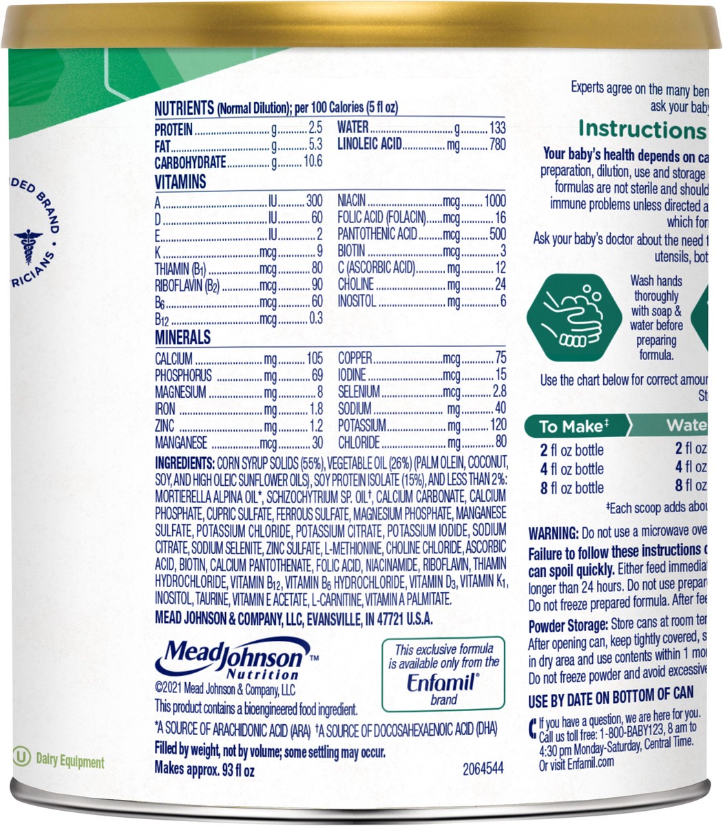 slide 2 of 3, Enfamil Soy Infant Formula, 12.9 oz