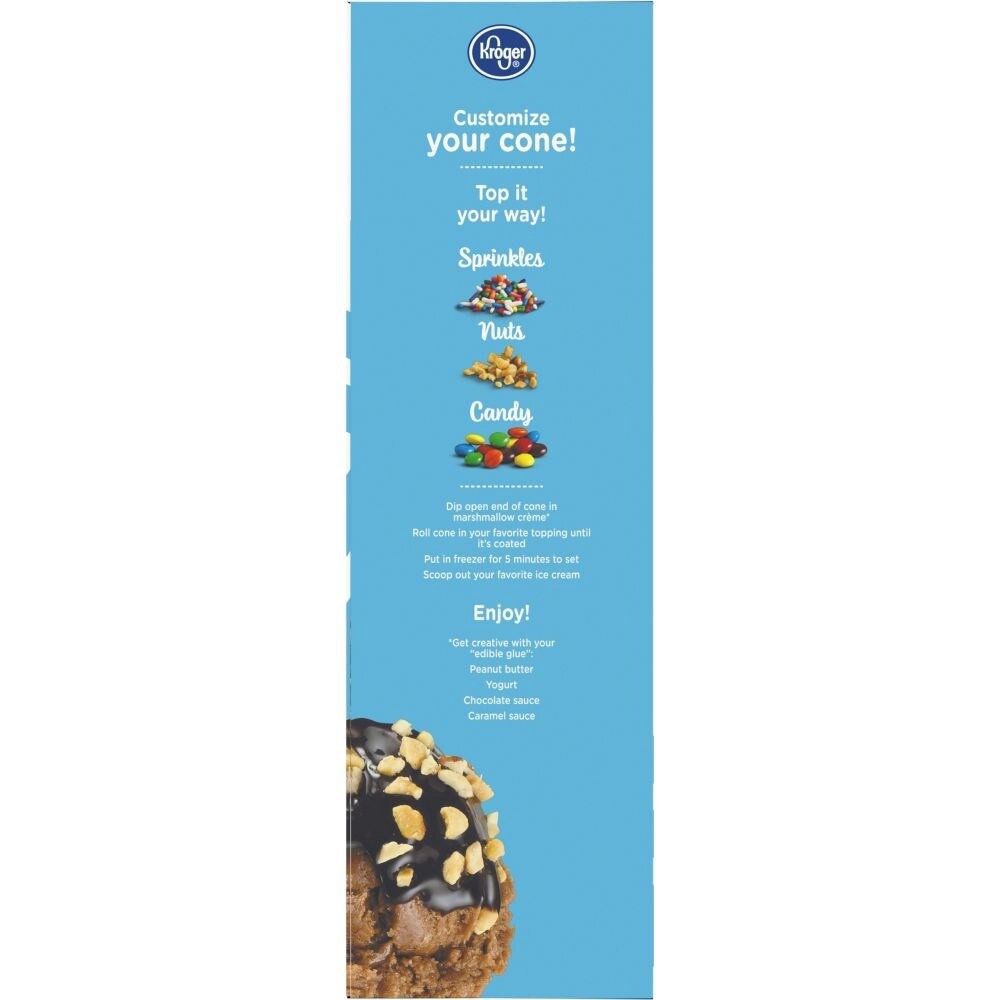 slide 3 of 6, Kroger Ice Cream Waffle Cones, 12 ct; 7 oz