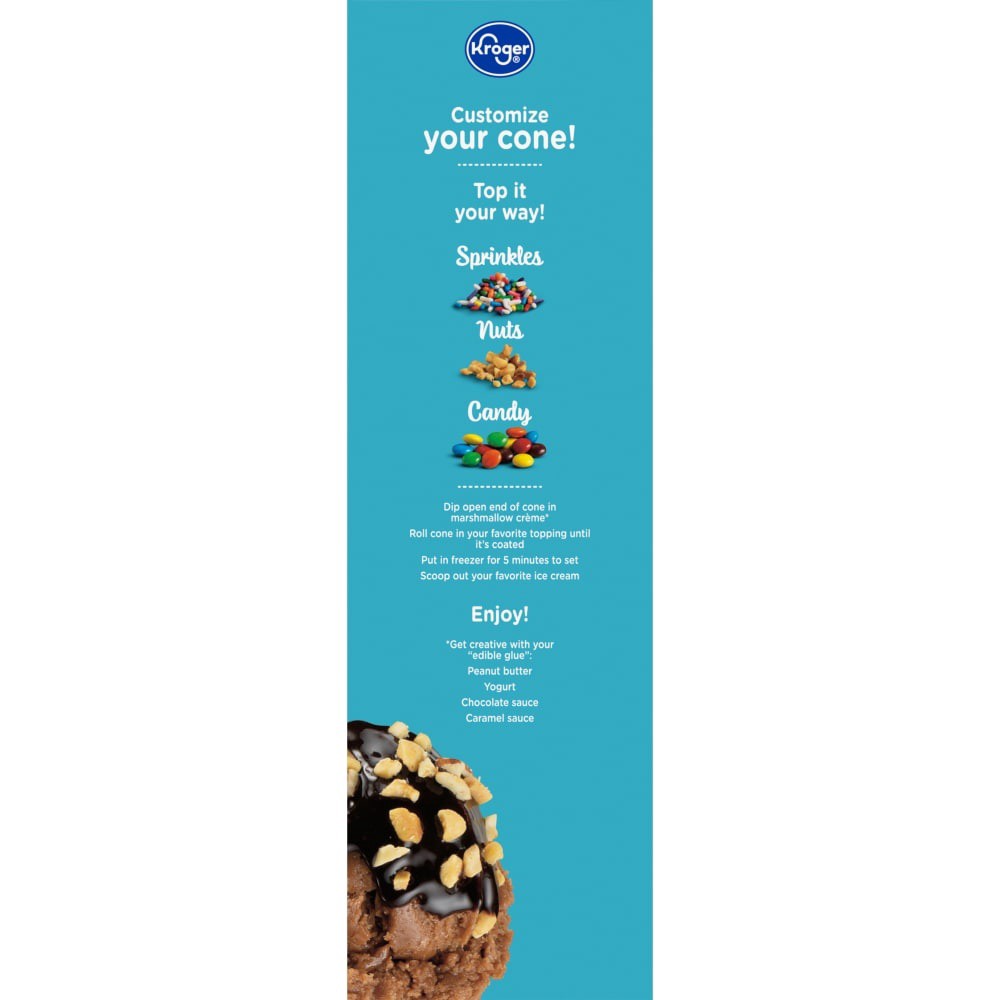 slide 4 of 6, Kroger Ice Cream Waffle Cones, 12 ct; 7 oz