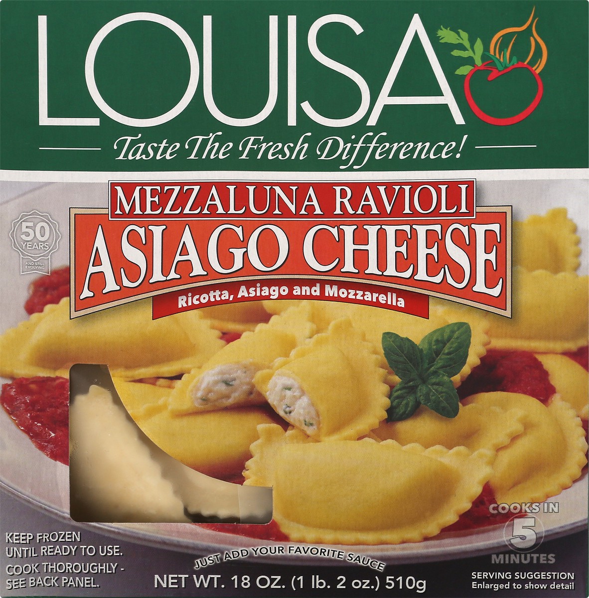 slide 1 of 12, Louisa Ravioli 18 oz, 18 oz