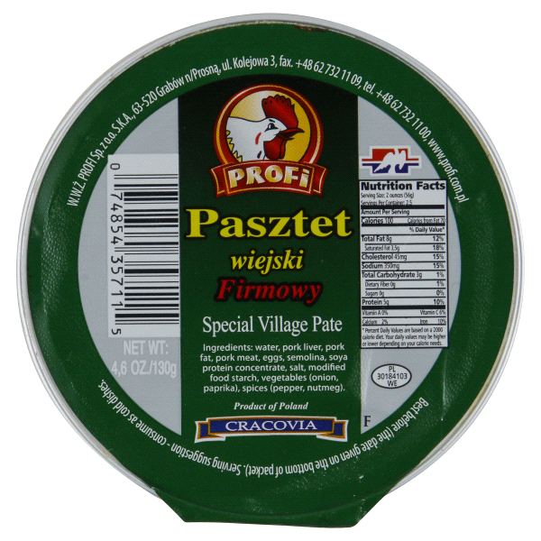 slide 1 of 2, Cracovia Profi Pasztet Firmowy Special Village Pate, 4.6 oz