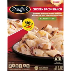 Stouffer''s Stouffer’s Hidden Valley Chicken Bacon Ranch, Frozen Chicken Pasta, Family Size Dinners
