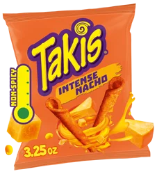 Takis Intense Nacho Non-Spicy Tortilla Chips 3.25 oz