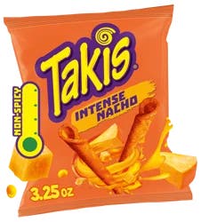 Takis Intense Nacho Non-Spicy Tortilla Chips 3.25 oz