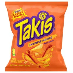 Takis Intense Nacho Non-Spicy Tortilla Chips 3.25 oz