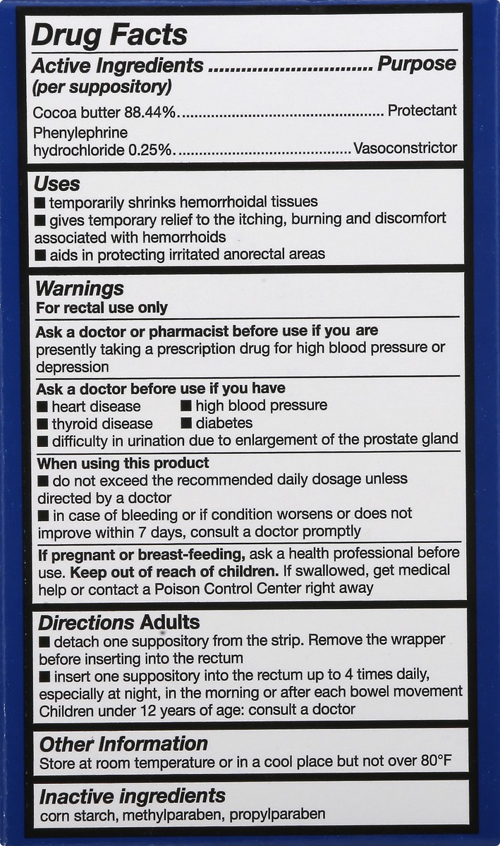 slide 7 of 11, CVS Health Hemorrhoidal Suppositories, 1 ct