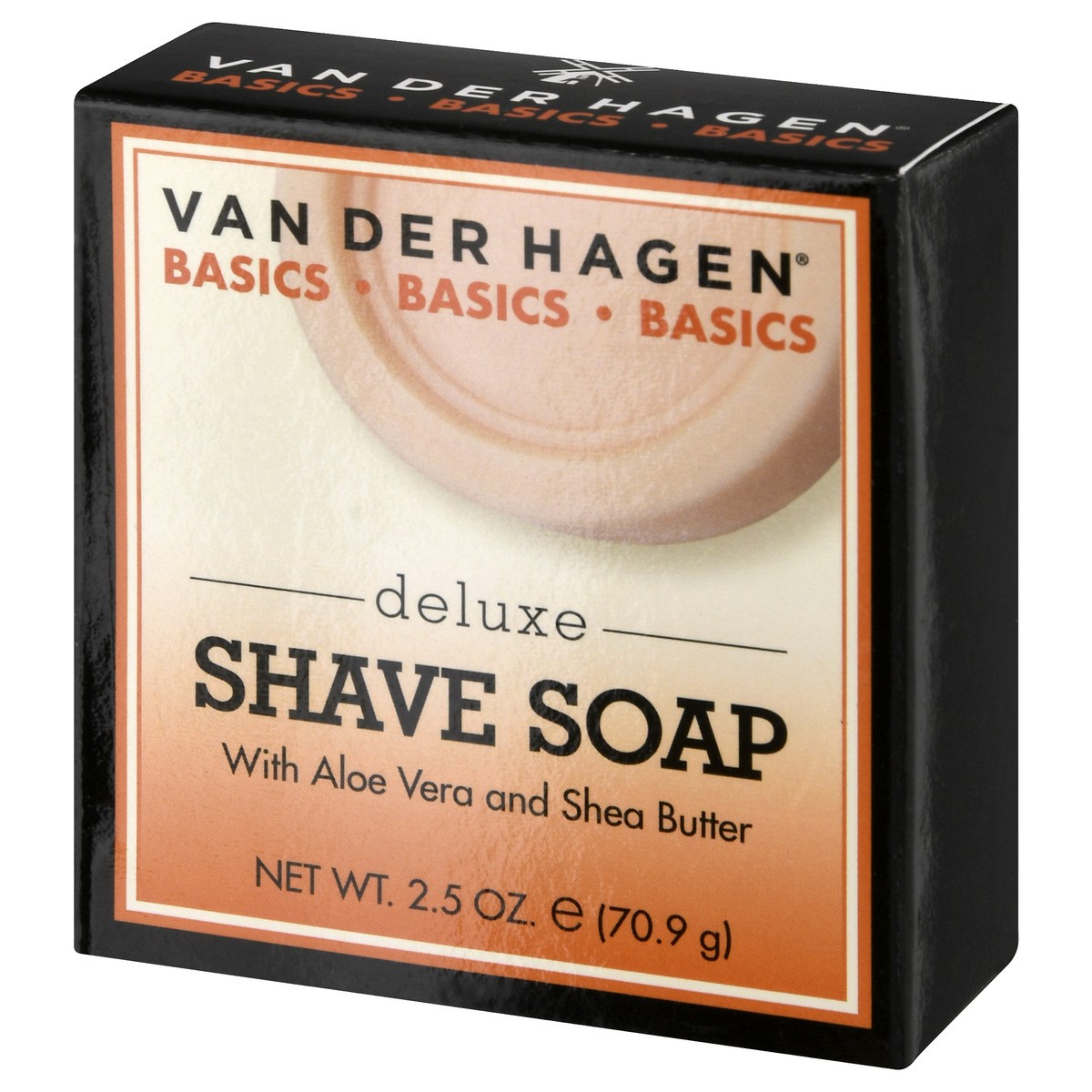 slide 3 of 9, Van Der Hagen Deluxe Shave Soap For Dry Skin, 2.5 oz