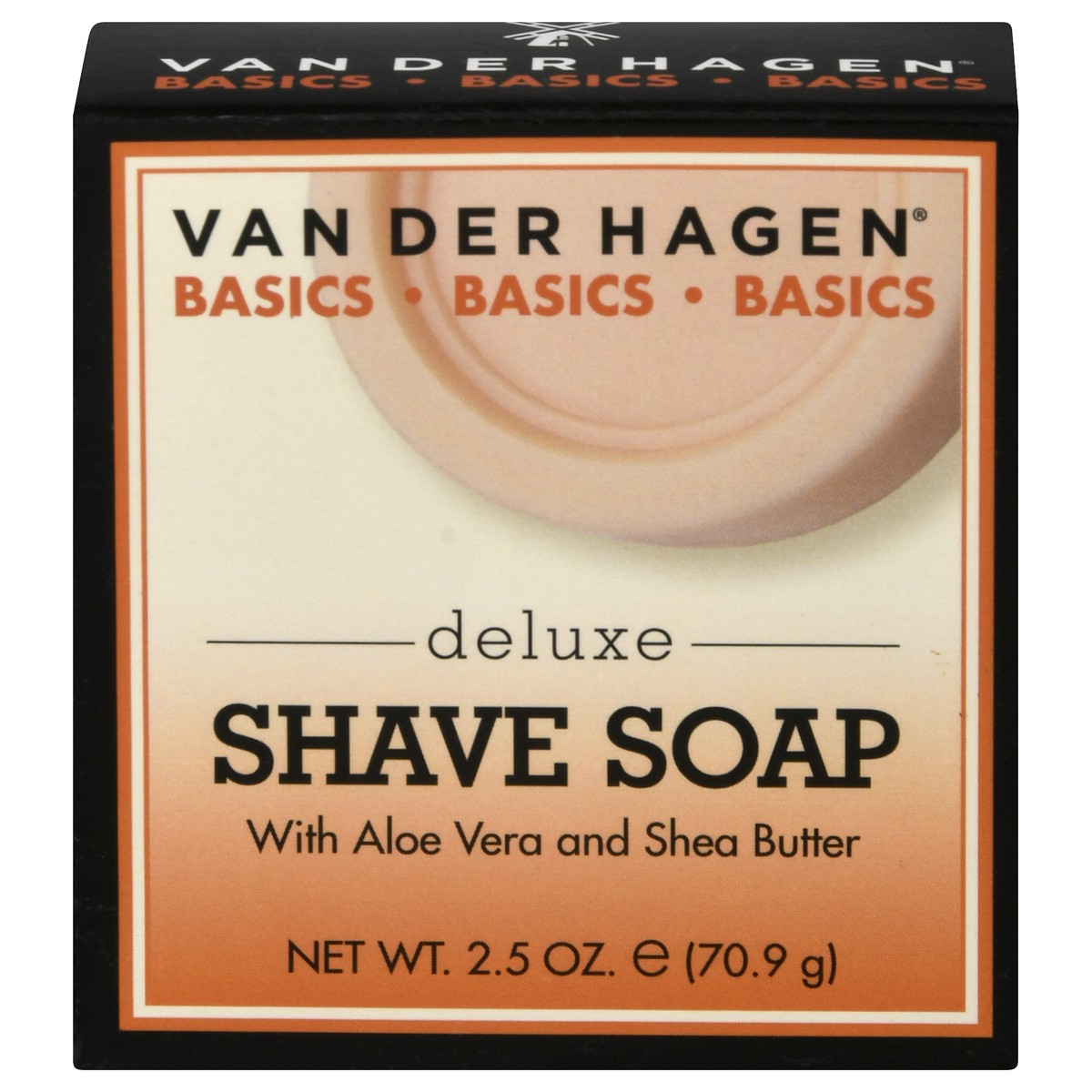slide 1 of 9, Van Der Hagen Deluxe Shave Soap For Dry Skin, 2.5 oz