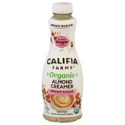 Califia Farms Organic Brown Sugar Almond Milk Coffee Creamer - 25.4 fl oz