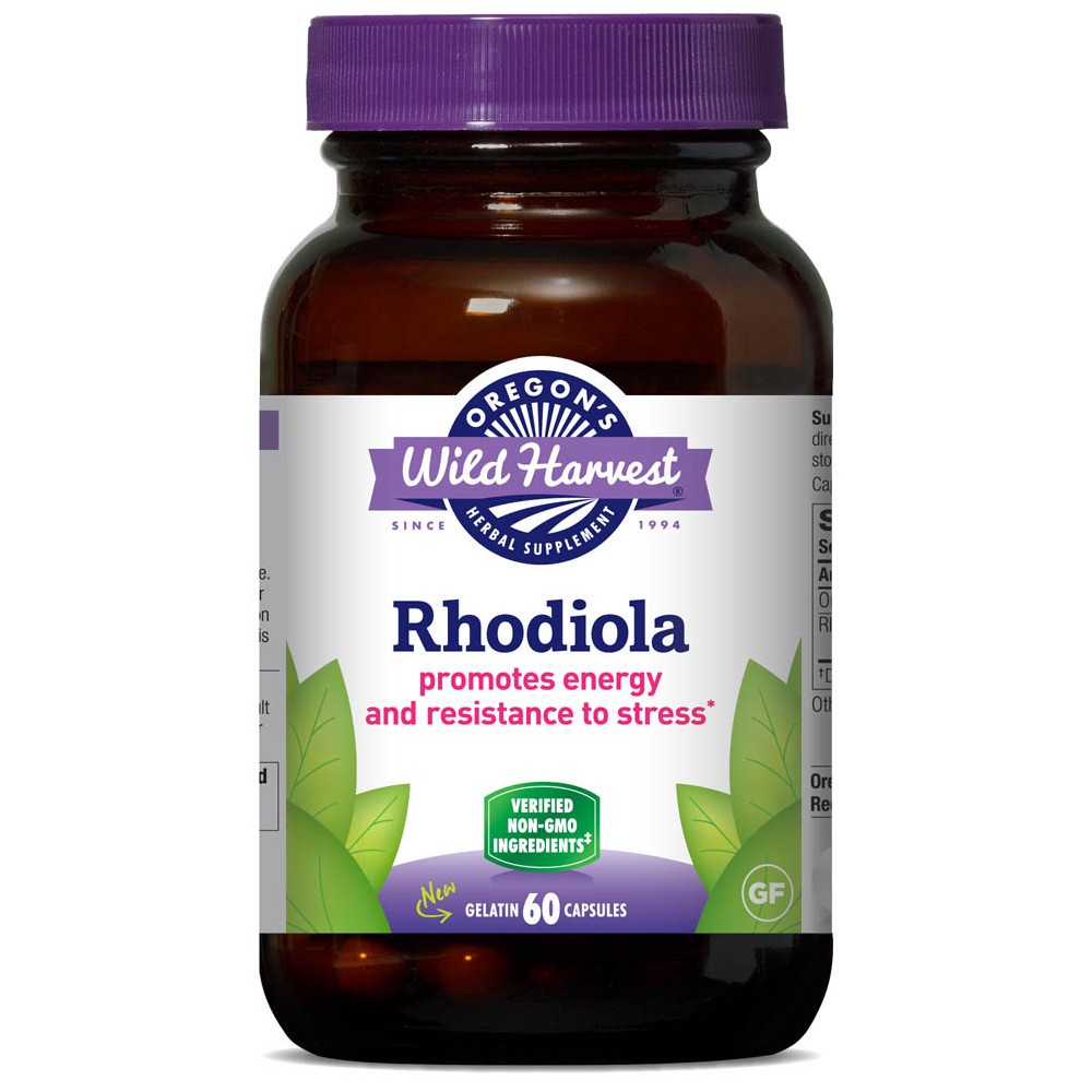 slide 1 of 1, Oregon's Wild Harvest Rhodiola Supplement Capsules, 60 ct
